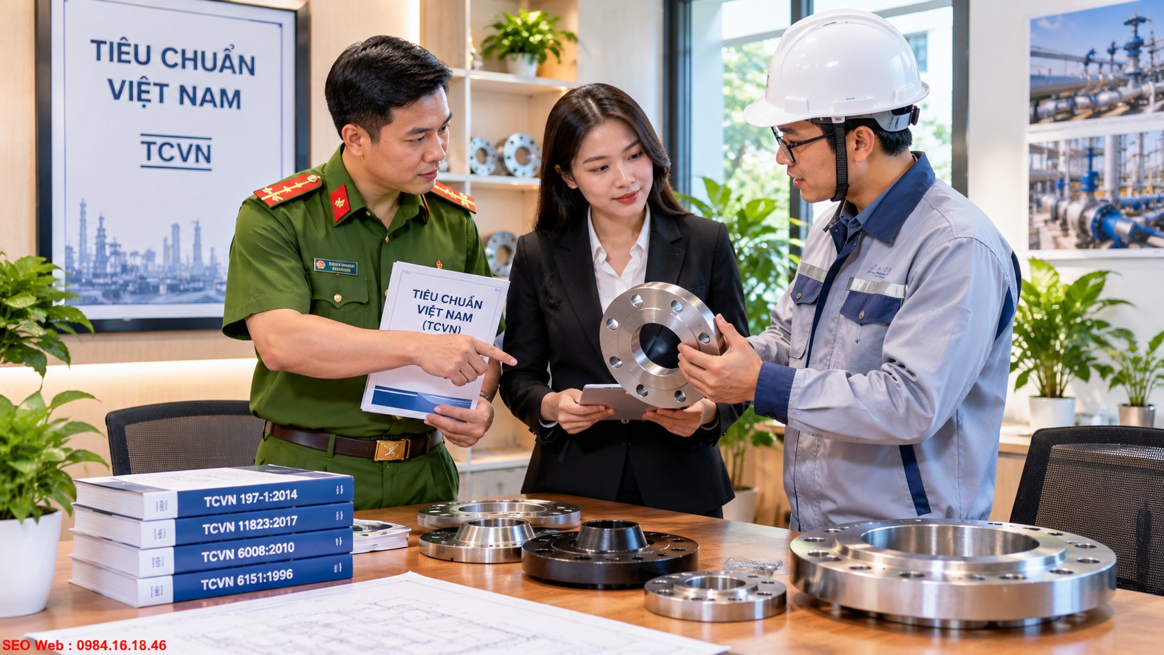 Quy định kỹ thuật Việt Nam áp dụng cho các loại mặt bích Tiêu chuẩn Việt Nam liên quan kích thước và cấp áp suất của mặt bích