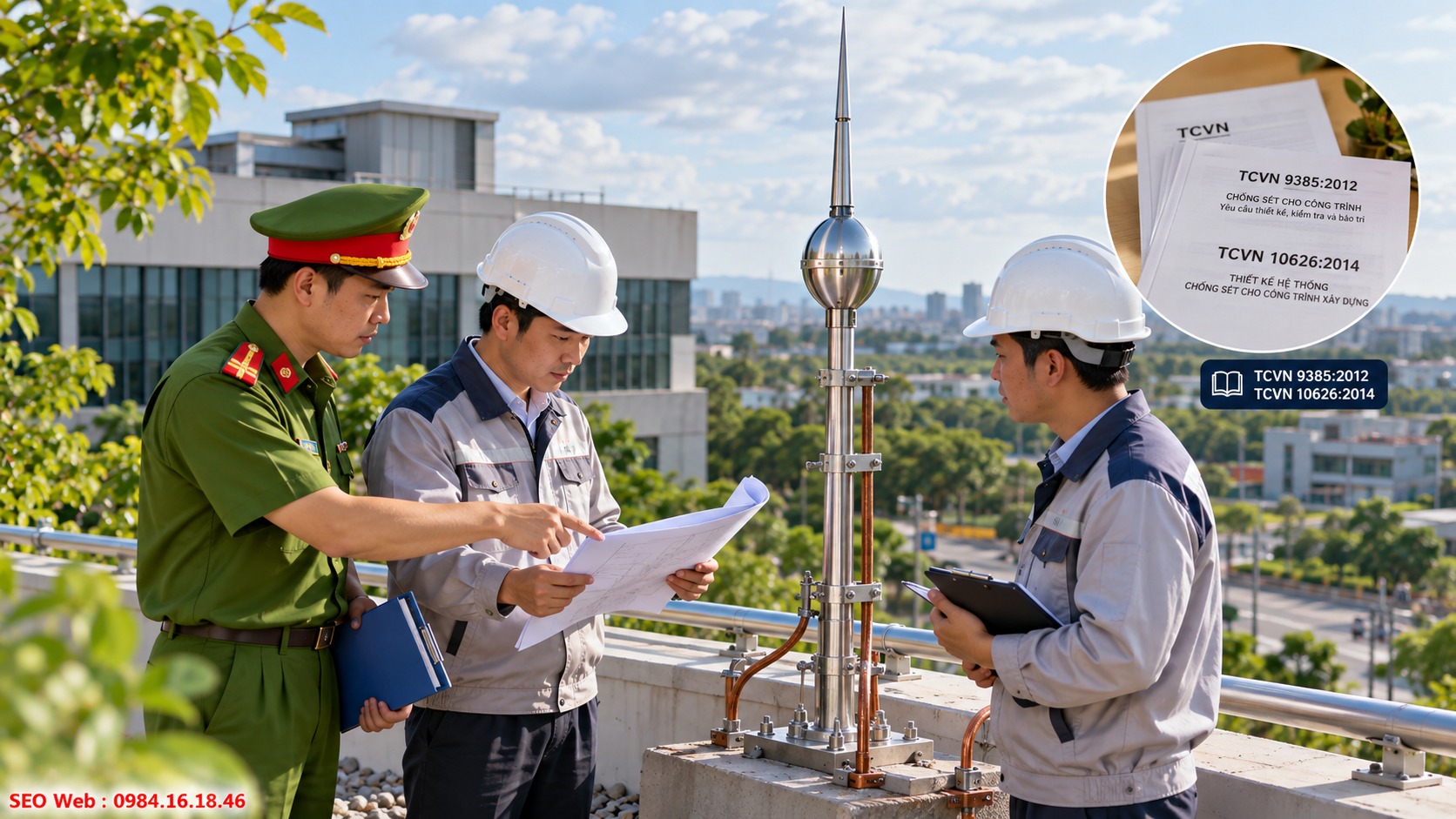 Yêu cầu kỹ thuật cần tuân thủ khi triển khai hệ thống chống sét TCVN chống sét là cơ sở quan trọng khi thiết kế và thi công