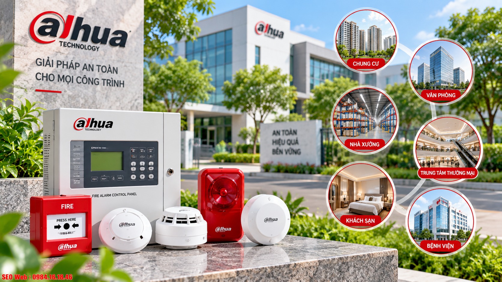 Ứng dụng thiết bị báo cháy Dahua tại nhà ở và nhà xưởng