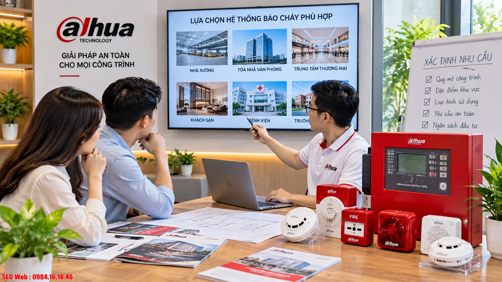 Xác định nhu cầu hệ thống báo cháy Dahua theo quy mô công trình