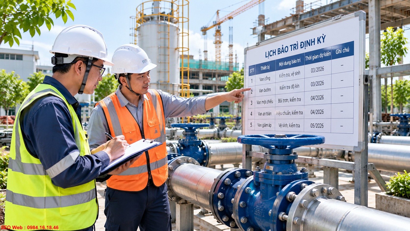 Xác định chu kỳ bảo dưỡng tiếp theo dựa trên tình trạng van Lịch bảo trì van được xây dựng theo tình trạng và điều kiện vận hành