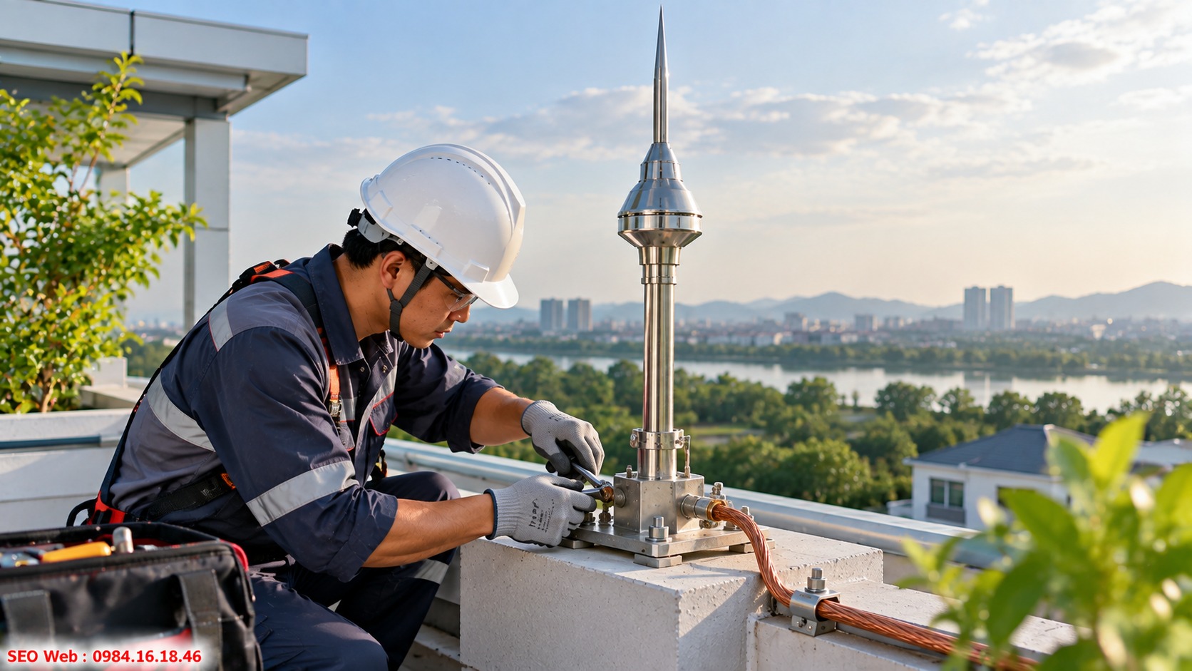 Sửa chữa kịp thời giúp duy trì khả năng thu và dẫn sét