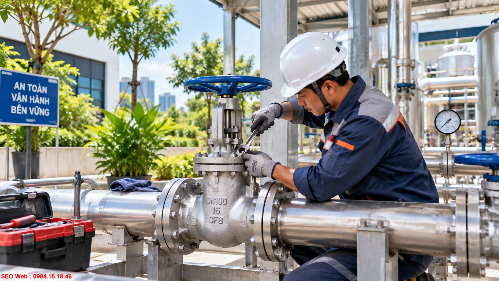 Xử lý van đóng mở không hoàn toàn bằng điều chỉnh hành trình thiết bị