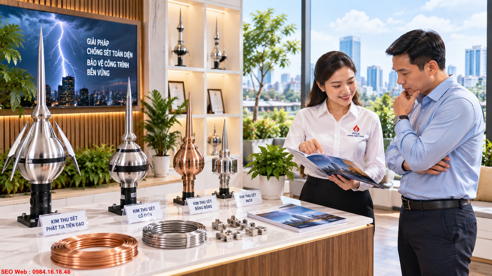 Những yếu tố kỹ thuật ảnh hưởng đến giá kim thu sét trên thị trường