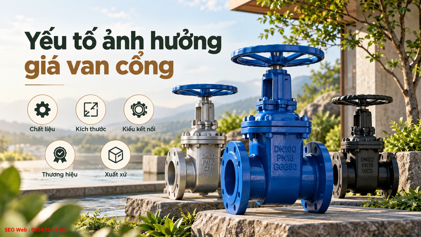 Kích thước, vật liệu và xuất xứ quyết định đáng kể giá bán sản phẩm