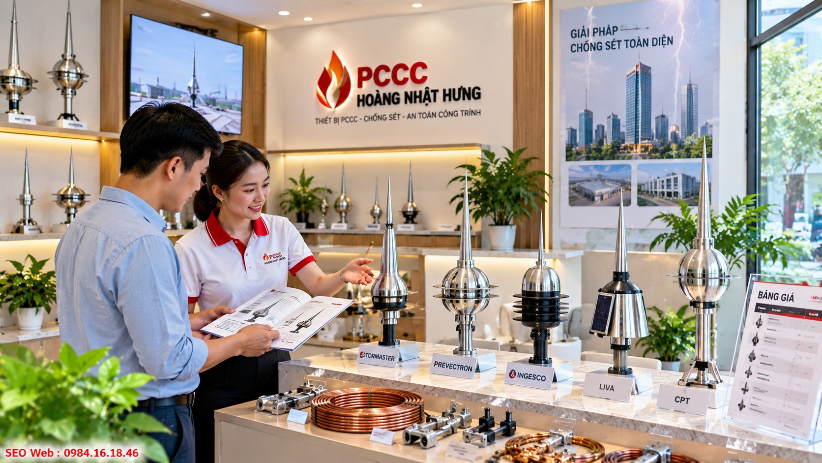 Giá thiết bị chống sét tham khảo theo thương hiệu và chủng loại