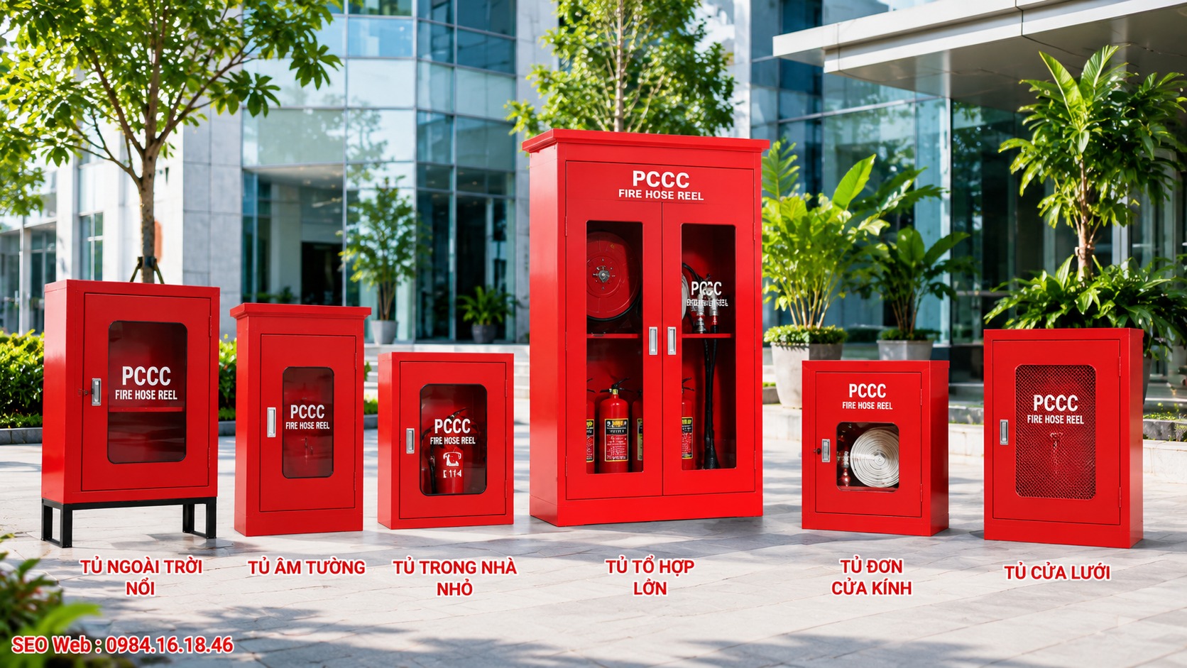 Tham khảo giá tủ chữa cháy theo vật liệu, kích thước và cấu hình