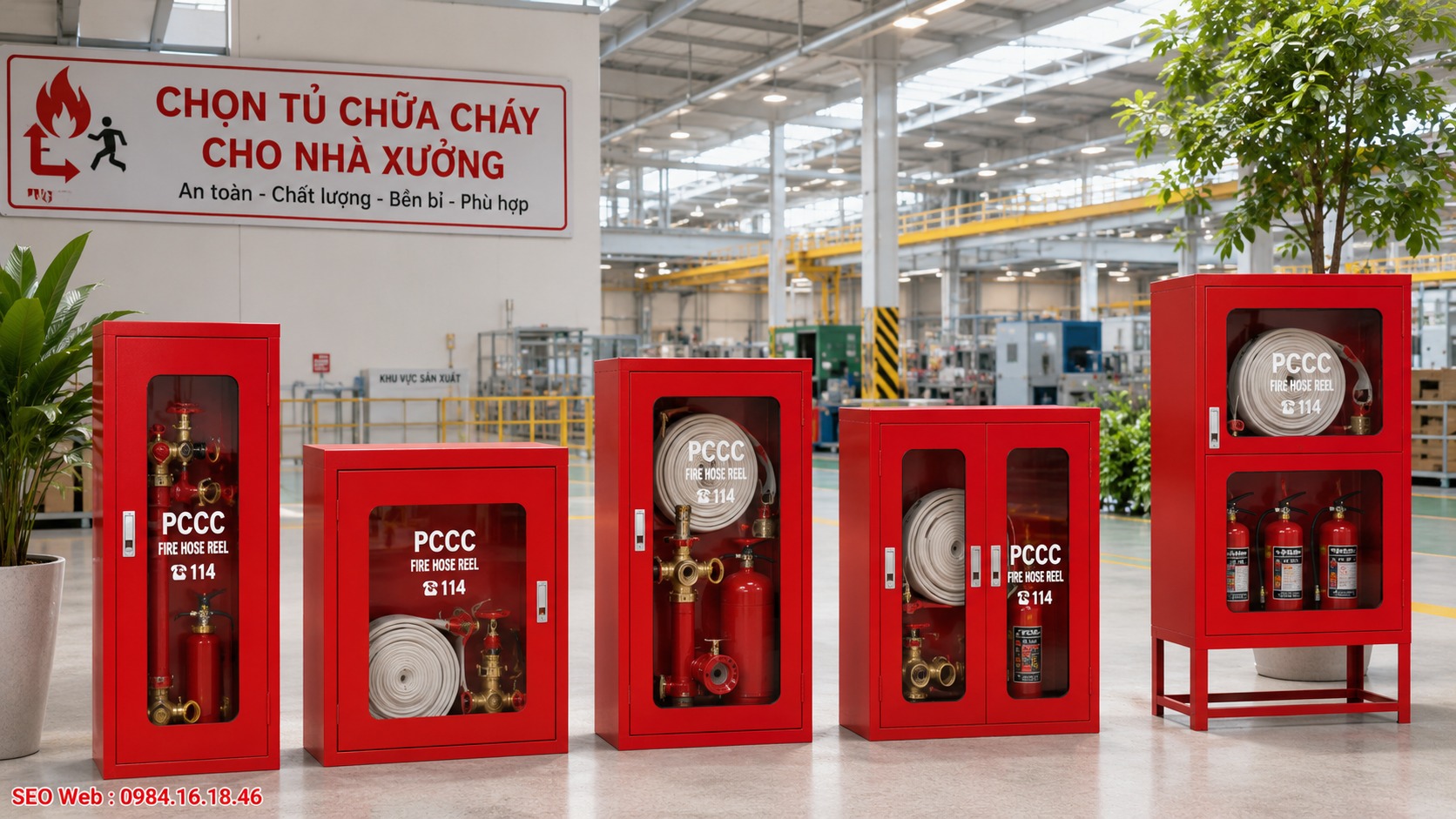 Giá tủ chữa cháy thay đổi theo kích thước, vật liệu và dịch vụ