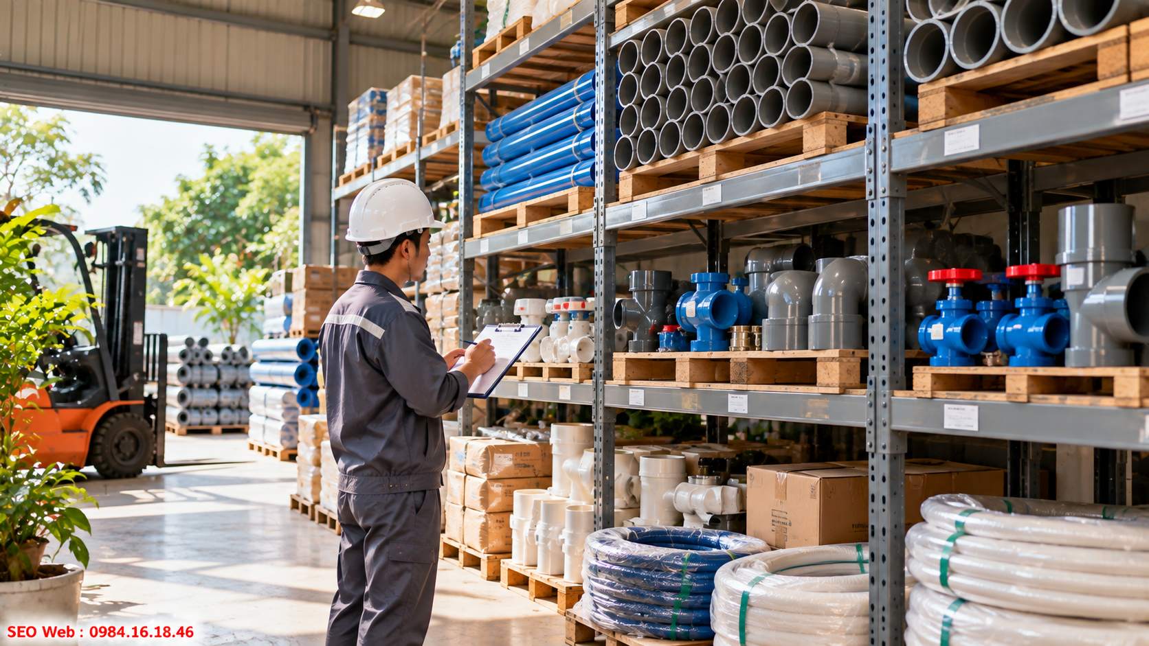 Kho thông thoáng giúp vật tư tránh ẩm mốc và hư hỏng sớm