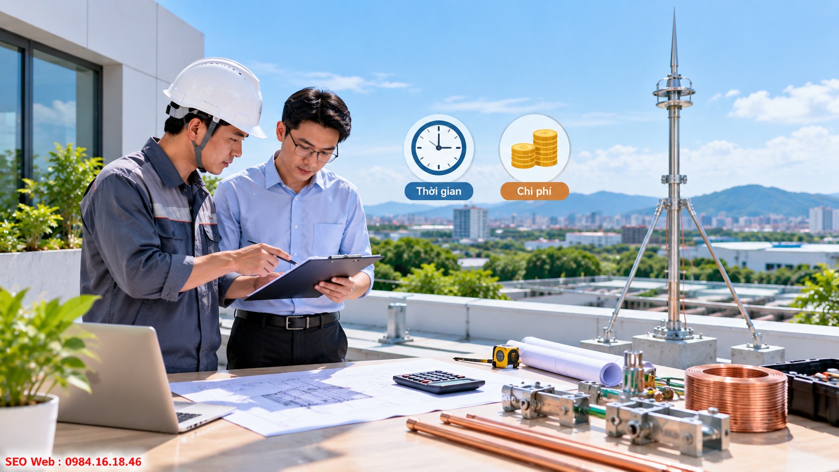 Dự toán chi phí giúp kiểm soát vòng đời hệ thống chống sét