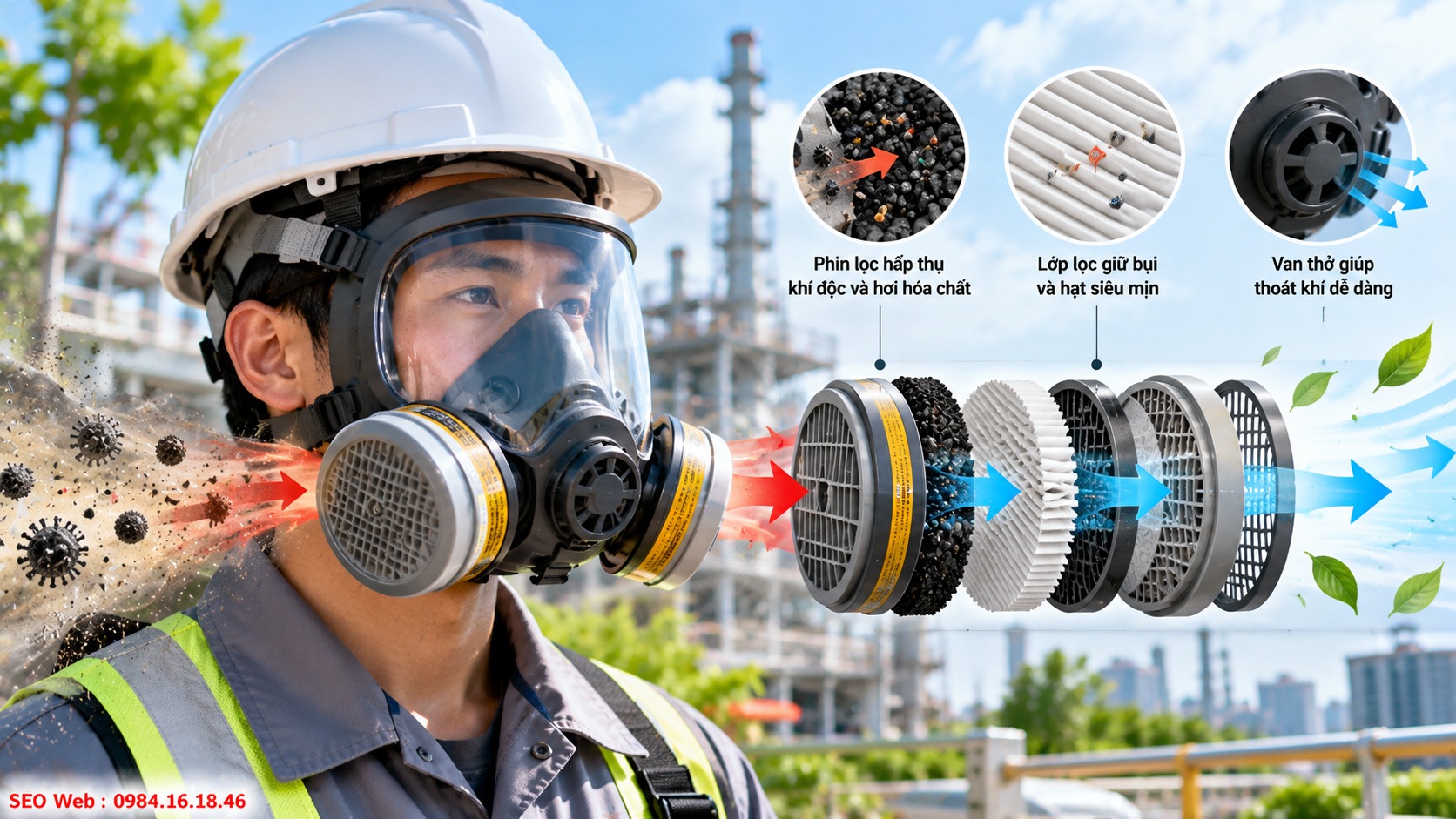 Độ kín và bộ lọc phối hợp ngăn chất ô nhiễm xâm nhập