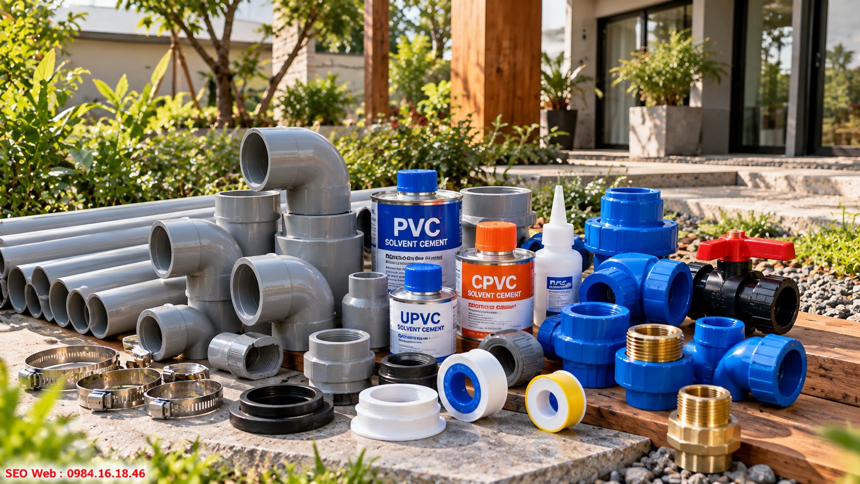 Keo dán phụ kiện phù hợp giúp hạn chế rò rỉ tại vị trí kết nối
