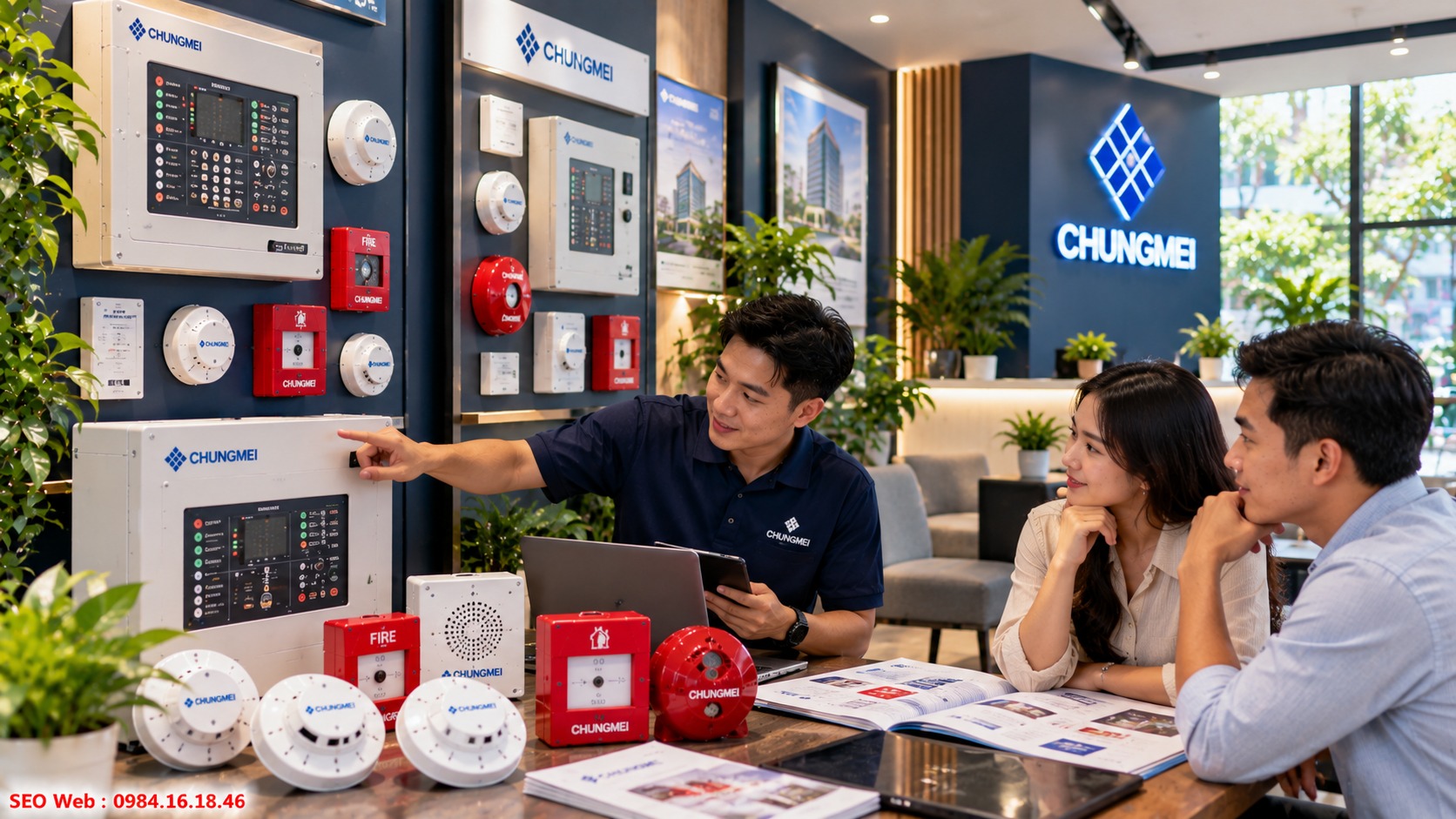 Hoàng Nhật Hưng tư vấn và thi công báo cháy Chungmei chuyên nghiệp