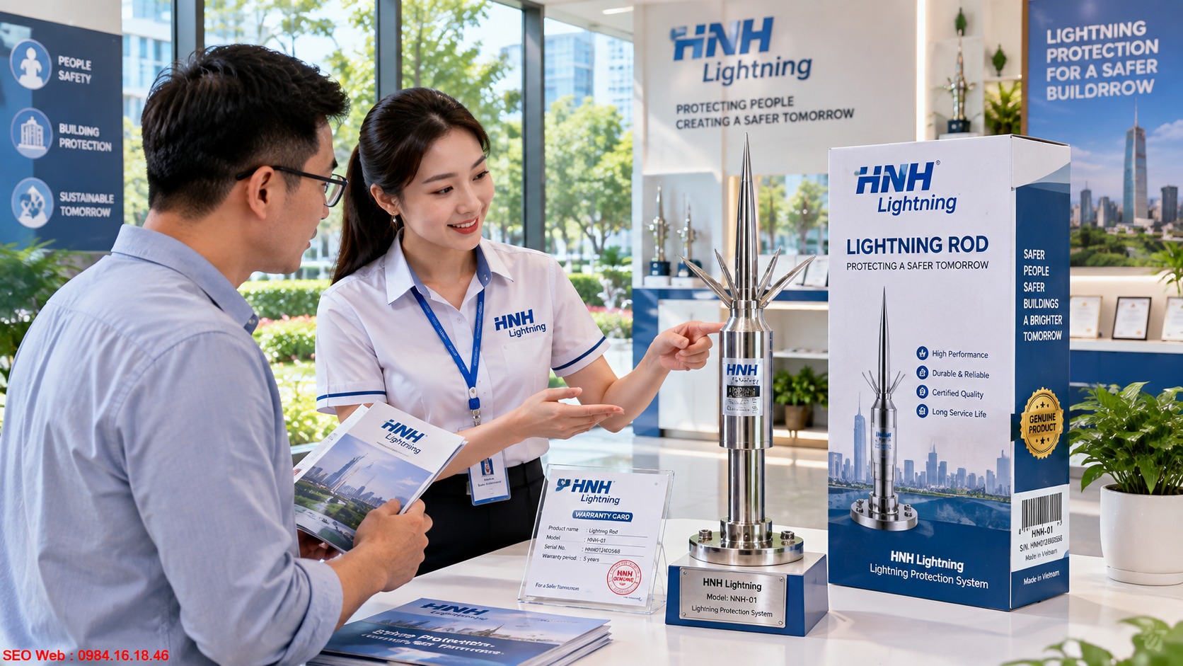 Hoàng Nhật Hưng cung cấp giải pháp chống sét cho nhiều công trình