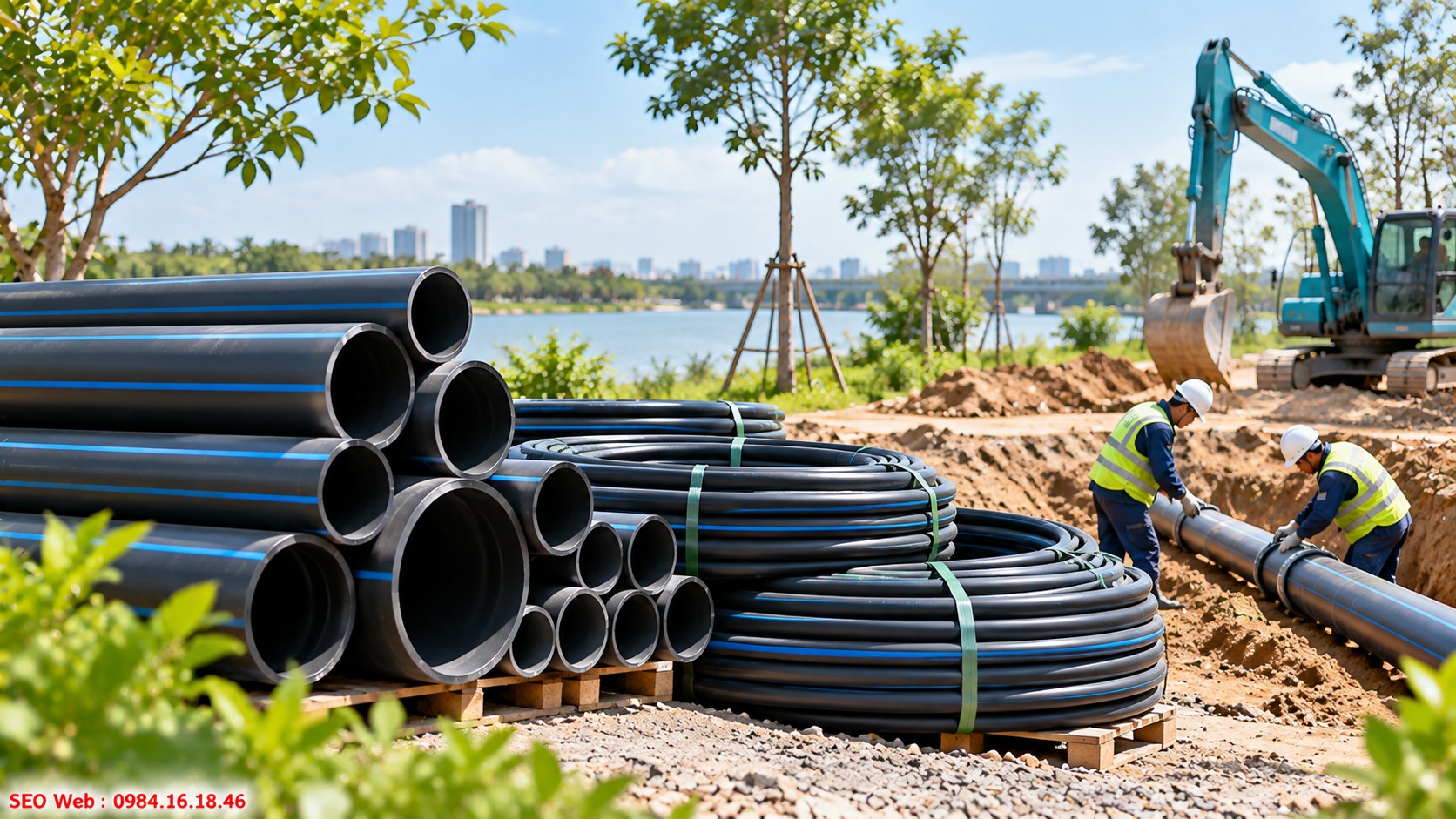 Ống HDPE bền linh hoạt và phù hợp môi trường ngoài trời khắc nghiệt