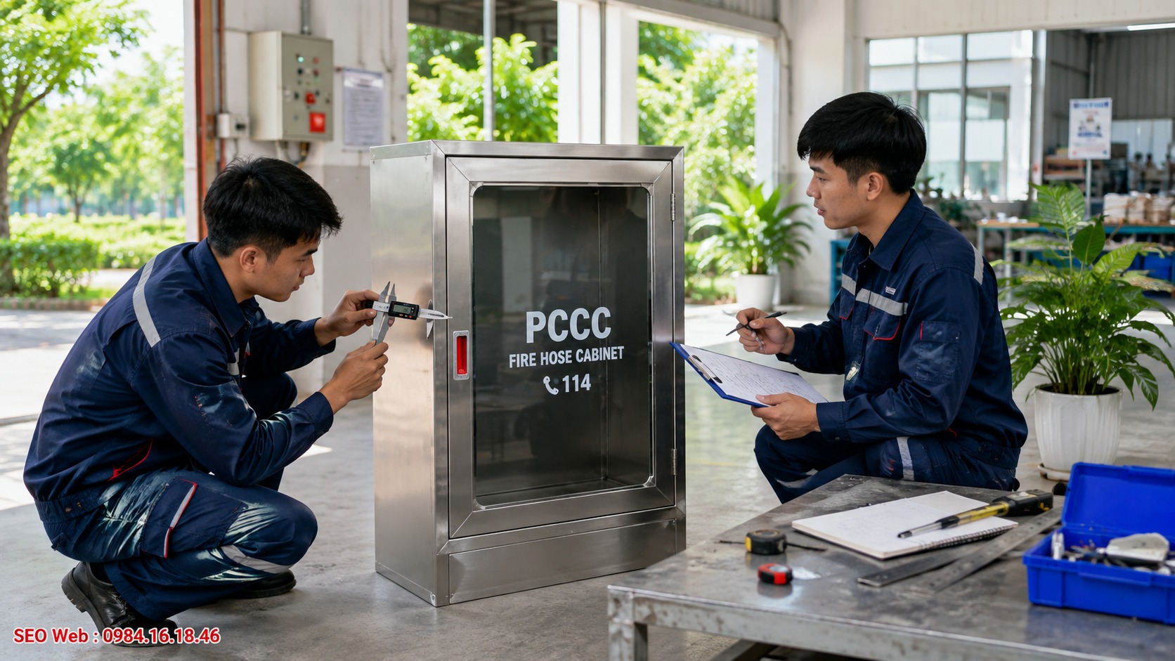 Lập lịch kiểm tra tủ chữa cháy phù hợp với điều kiện sử dụng