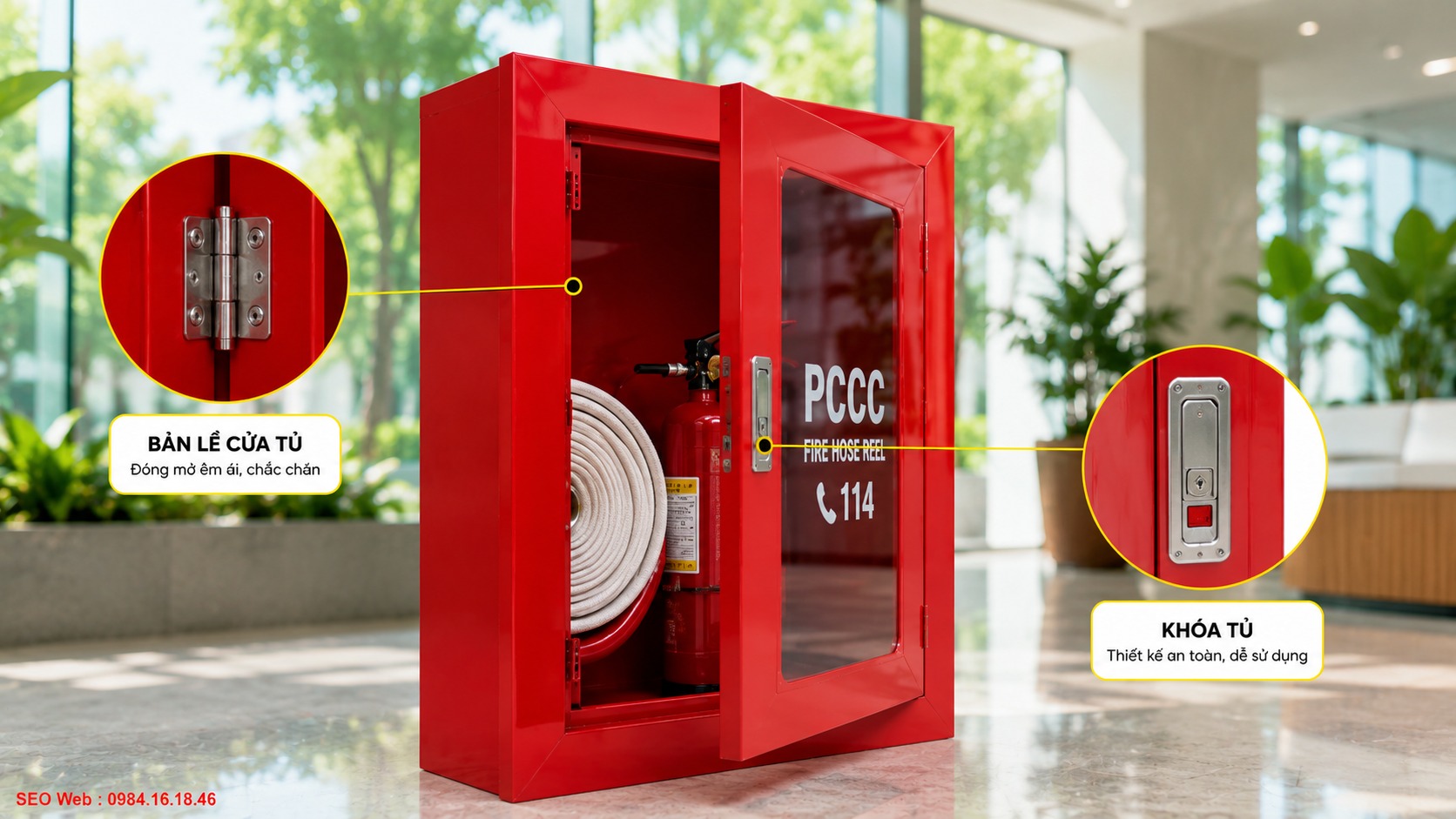 Sơn tĩnh điện giúp bề mặt tủ bền màu và hạn chế gỉ