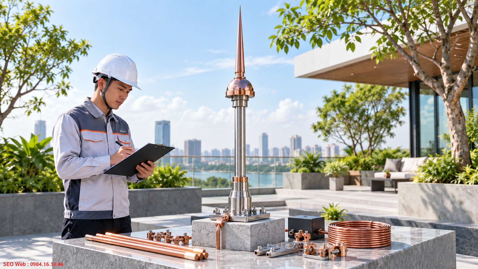 Vật liệu đạt chuẩn giúp hệ thống chống sét vận hành bền vững