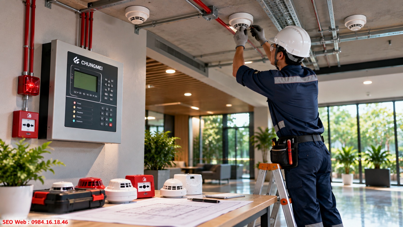 Bố trí thiết bị đúng kỹ thuật đảm bảo khả năng phát hiện cháy